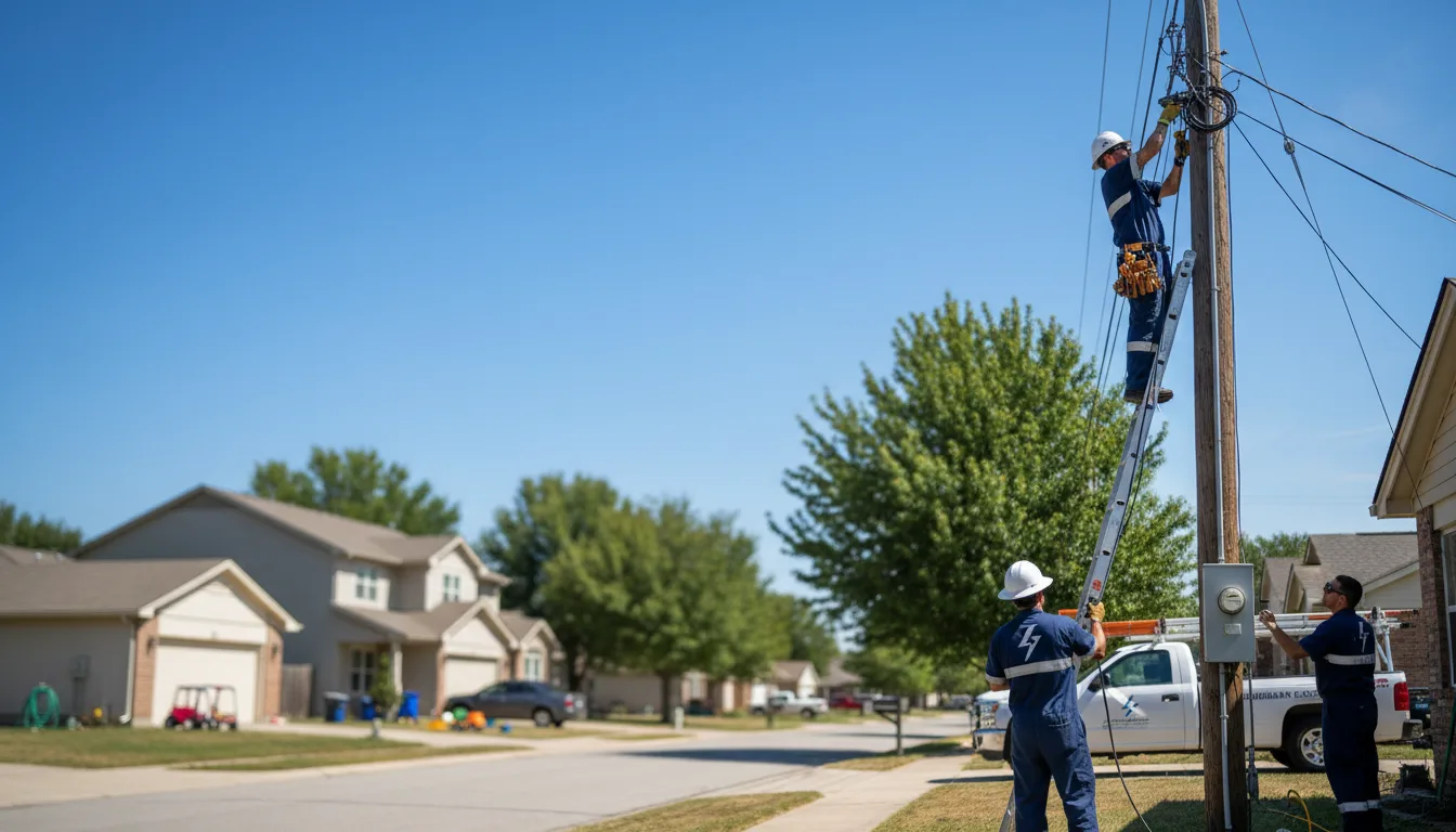 Residential electrician providing installation services in Bracey, VA